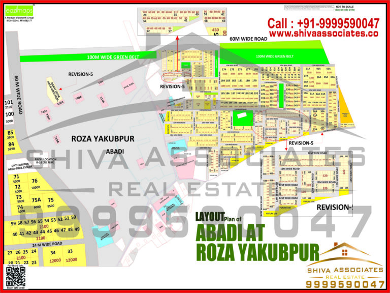 Map of Residentials and Industrials Plots in VILLAGE ROZA YAKUBPUR Greater Noida