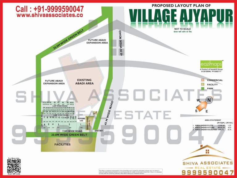 Map of Residentials and Industrials Plots in ajyapur Greater Noida