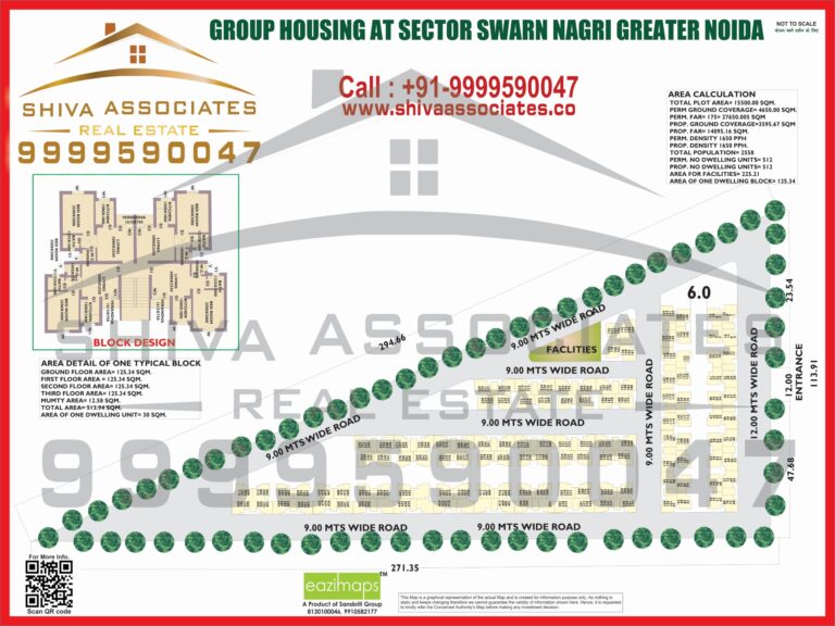 Map of Residentials and Industrials Plots in SWARN NAGRI Greater Noida