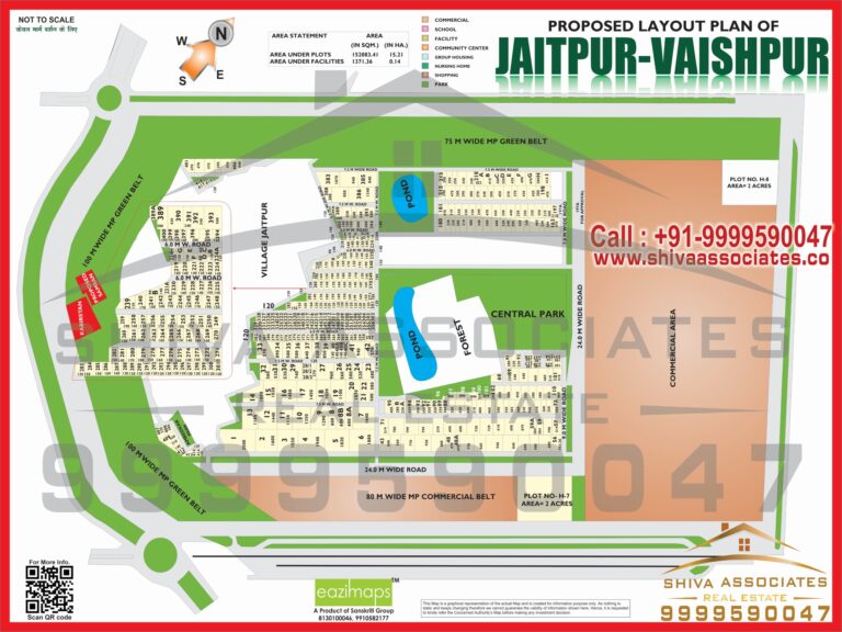 Map of Residentials and Industrials Plots in JAITPUR VAISHPUR Greater Noida