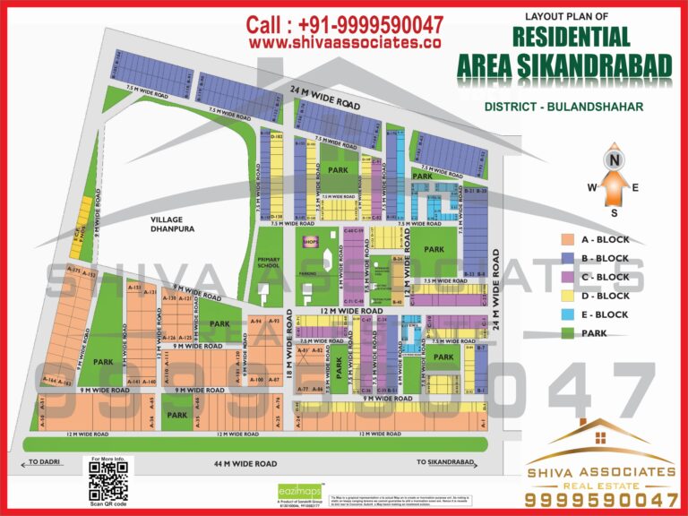 Map of Residentials and Industrials Plots in sikandrabad Greater Noida
