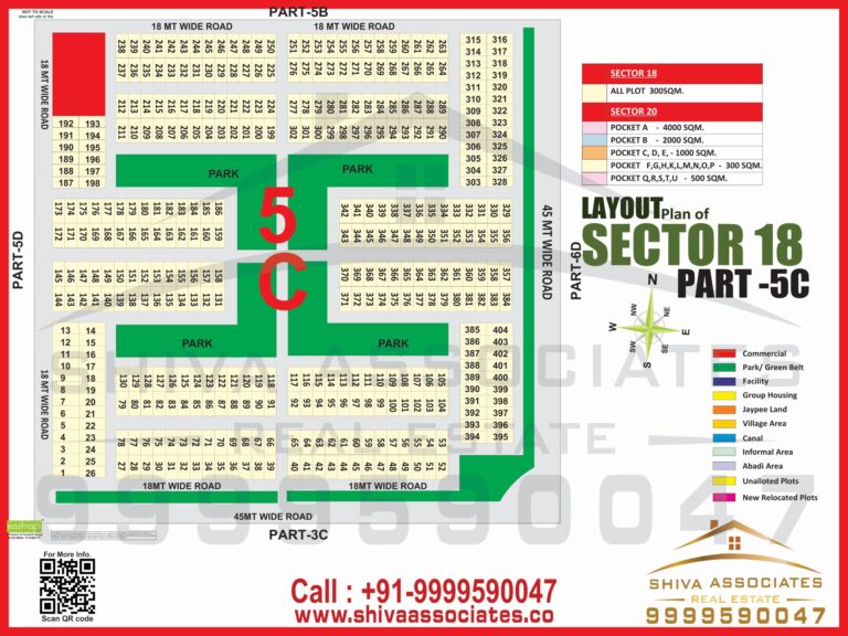 Maps of residentials and industrials plots in Sector -18 Part 5C Yamuna Expressway