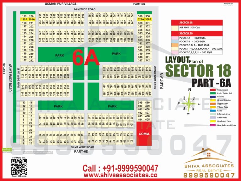 Maps of residentials and industrials plots in Sector -18 part 6a Yamuna Expressway