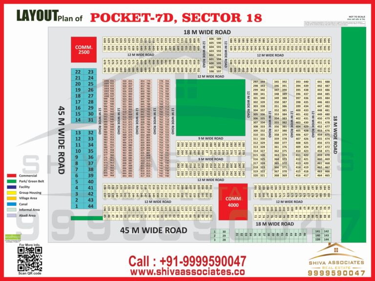 Maps of residentials and industrials plots in Sector -18 Pocket 7D Yamuna Expressway