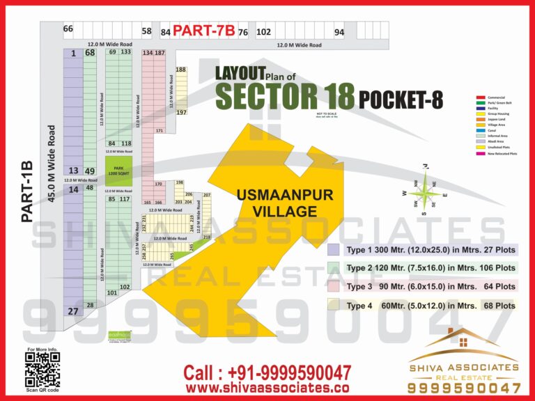 Maps of residentials and industrials plots in Sector -18 Pocket 8 Yamuna Expressway