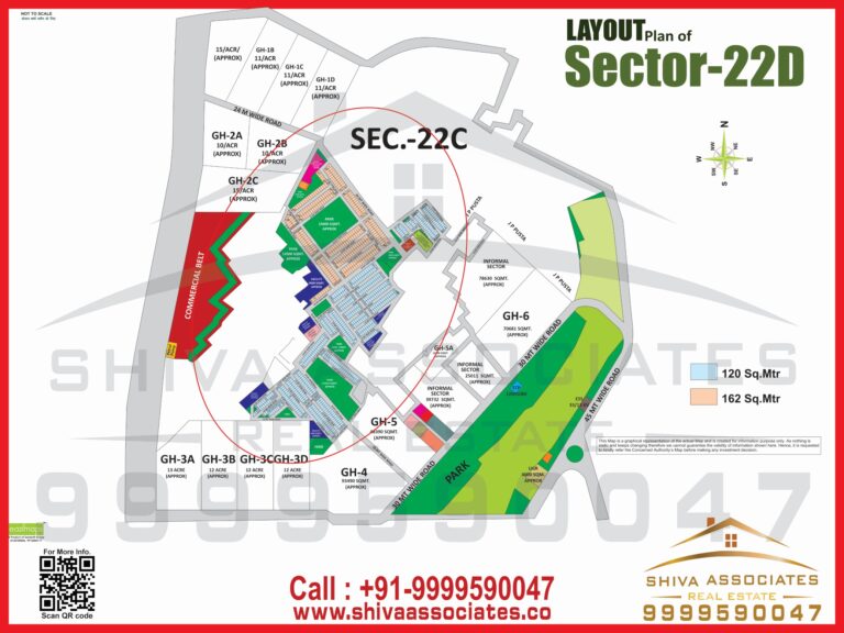 Maps of residentials and industrials plots in Sector -22 yamuna expressway and greater noida