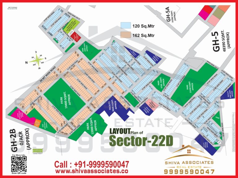 Maps of residentials and industrials plots in Sector 22D in greater noida and yamuna expressway