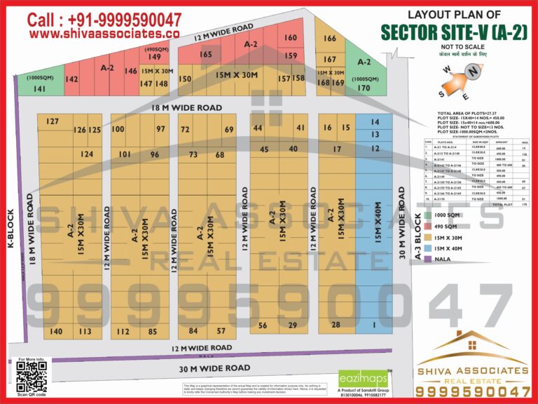 Map of Residentials and Industrials Plots in Sector site 5 Greater Noida