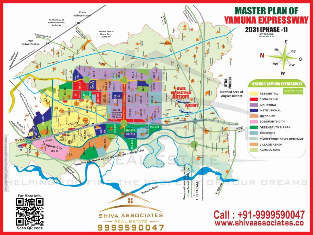 Maps of residentials and industrials plots in yamuna expressway