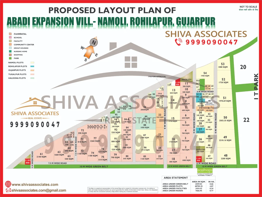 Map of Residentials and Industrials Plots in Greater Noida