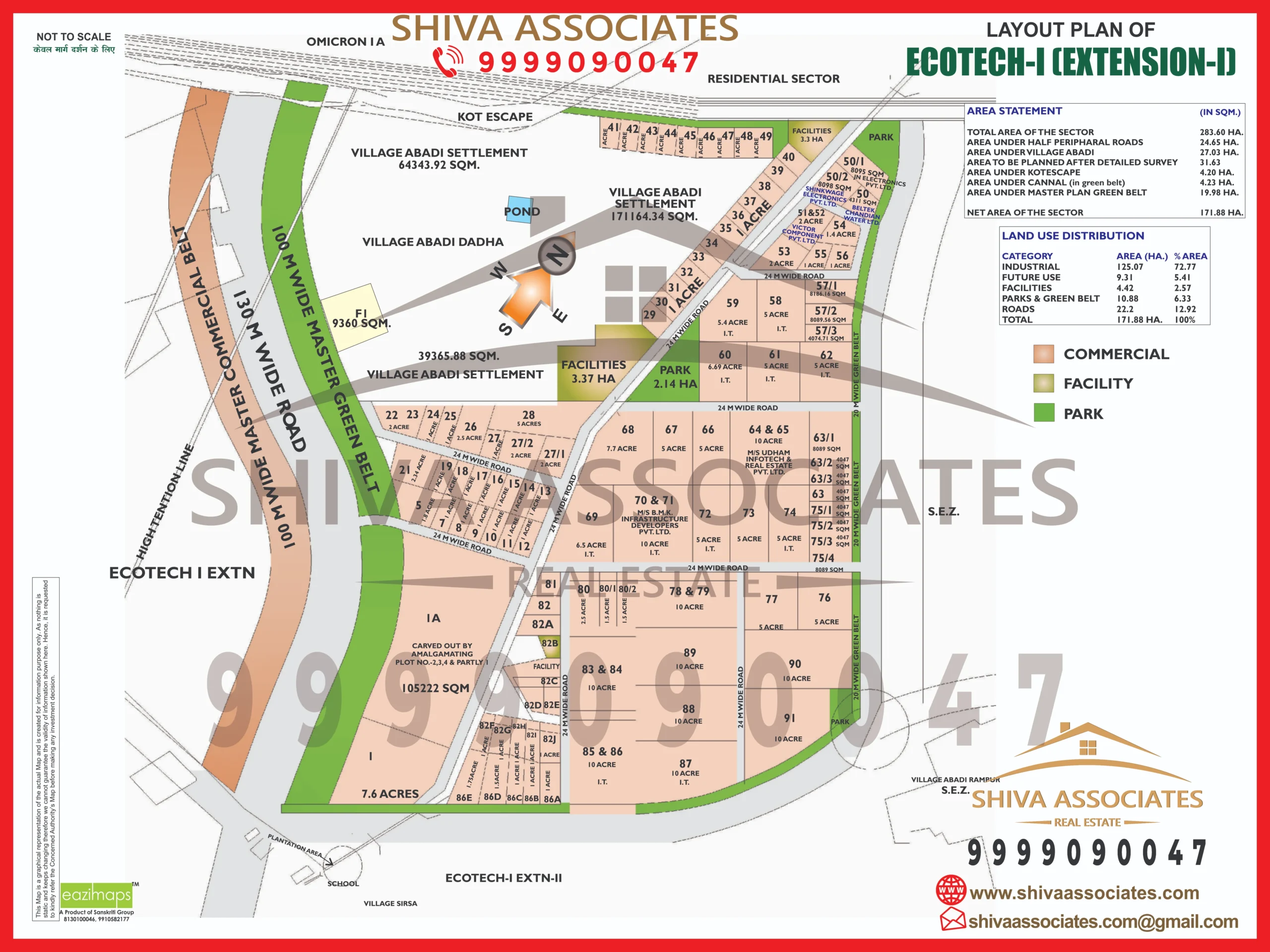 Maps of Industrials plots in Ecotect-1