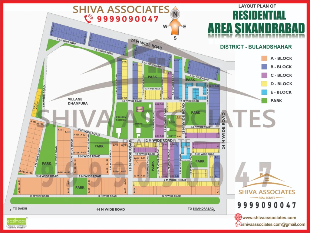 Map of Residentials and Industrials Plots in sikandrabad Greater Noida