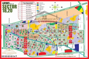 Maps of residentials and industrials plots in Sector -18 and 20 Yamuna Expressway