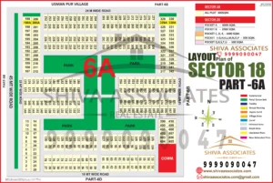 Maps of residentials and industrials plots in Sector -18 part 6a Yamuna Expressway