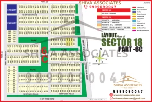 Maps of residentials and industrials plots in Sector -18 Yamuna Expressway