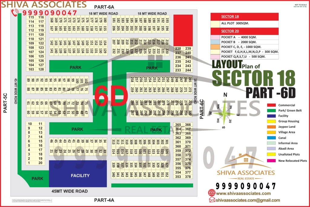 Maps of residentials and industrials plots in Sector -18 Yamuna Expressway