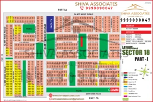 Maps of residentials and industrials plots in Sector -18 Part I Yamuna Expressway