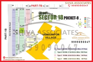 Maps of residentials and industrials plots in Sector -18 Pocket 8 Yamuna Expressway