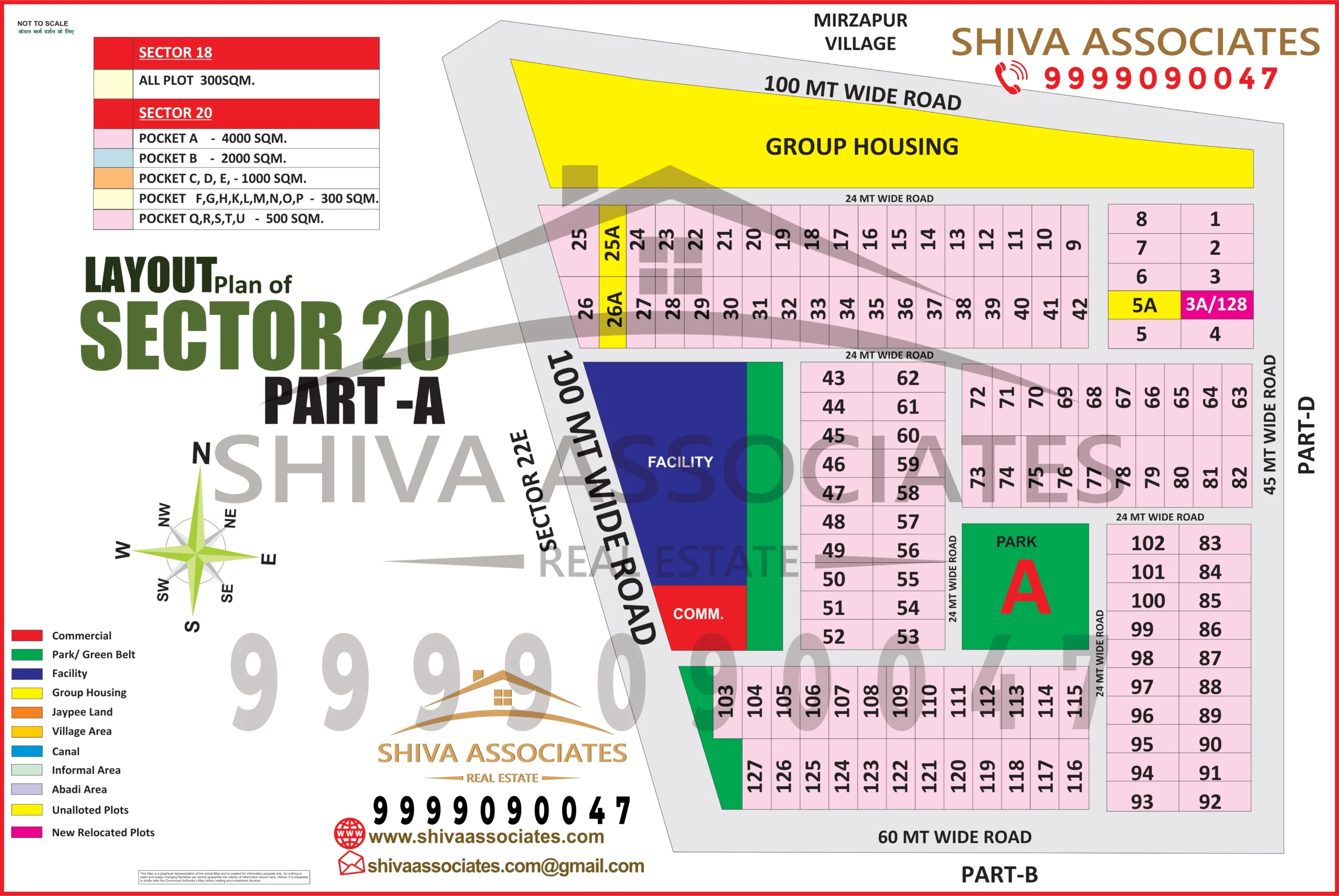 Maps of residentials and industrials plots in Sector 20 Part A yamuna Expressway