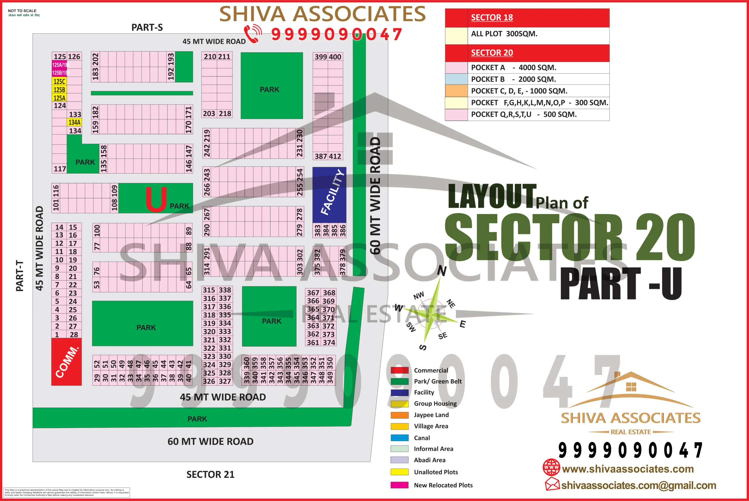 Maps of residentials and industrials plots in Sector -20 Part-U yamuna expresway