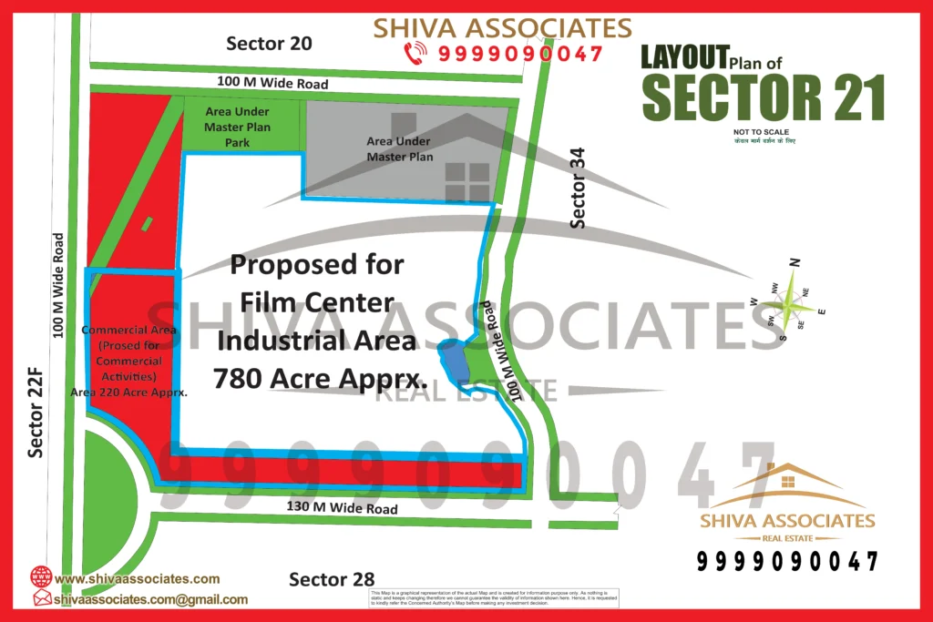 Maps of residentials and industrials plots in Sector -21 greater noida and yamuna expressway