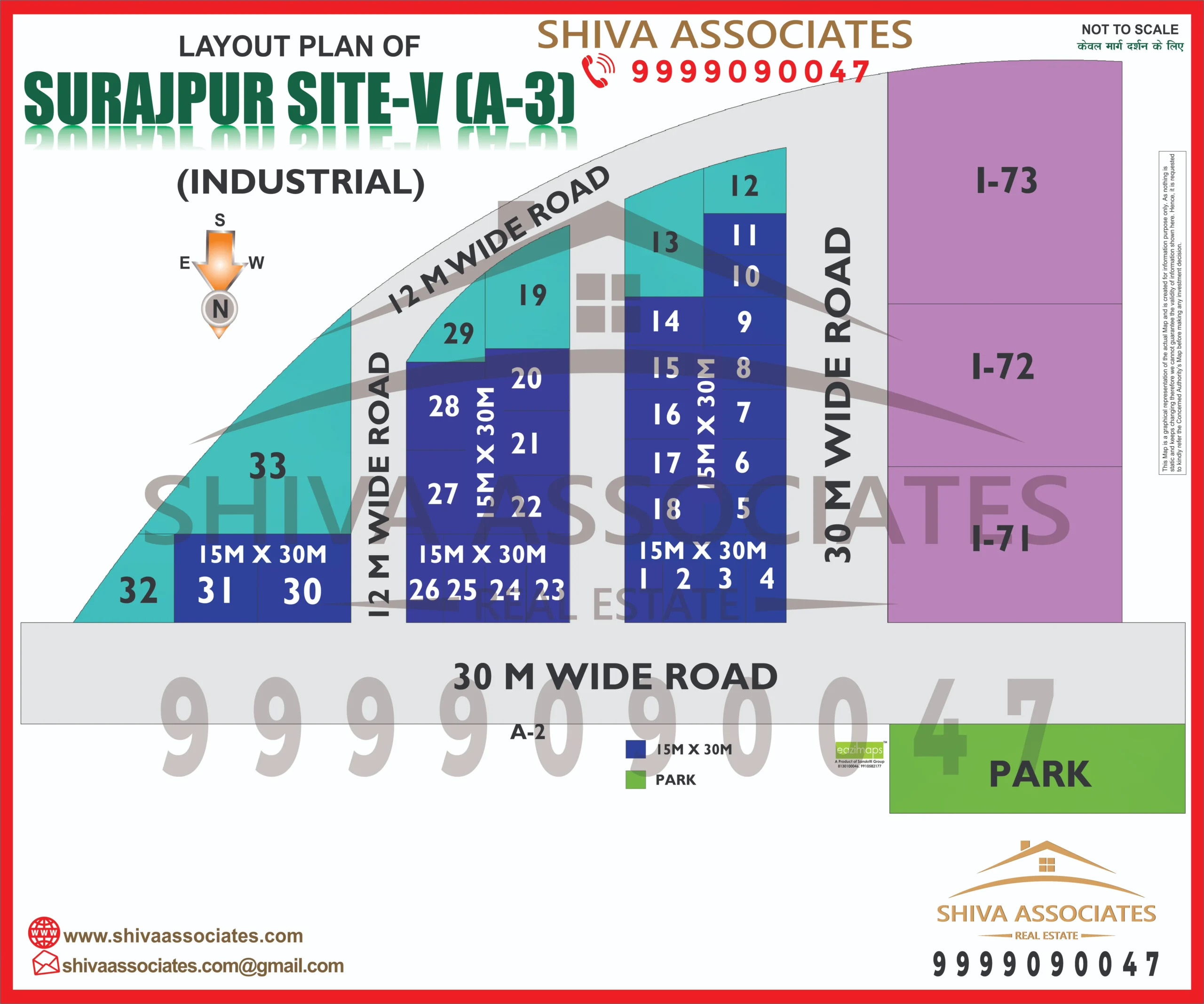 Map of Residentials and Industrials Plots in Suraj Pur site Greater Noida